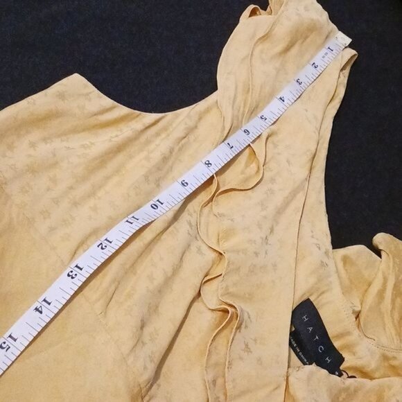 NEW Hatch The Emily‎ Maxi Dress Yellow Designer Size 4/XL - Picture 12 of 14